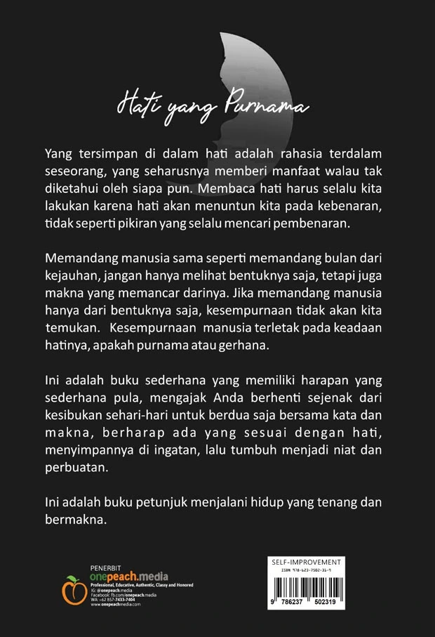 Hati yang Purnama Cover belakang